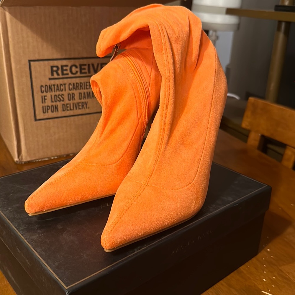 Brand new orange boots